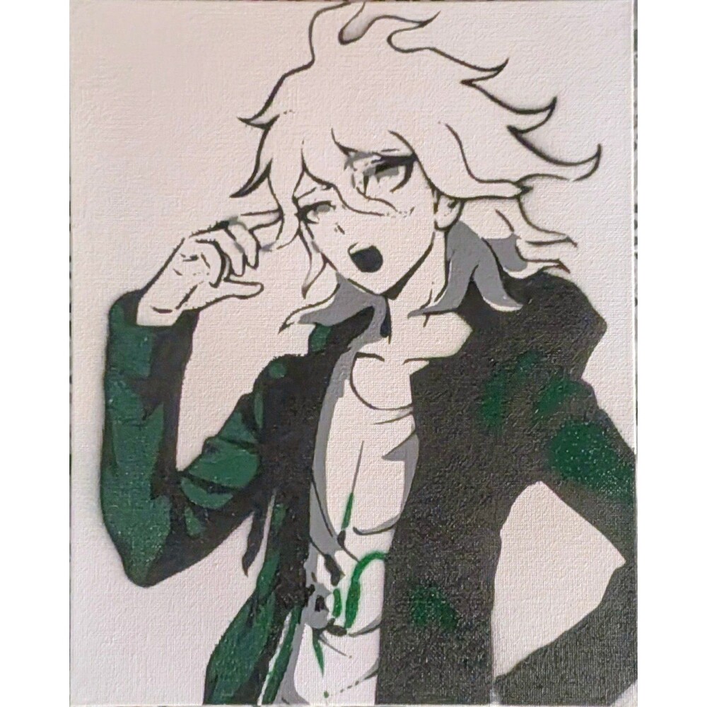 Danganronpa Spray Paint Art Piece